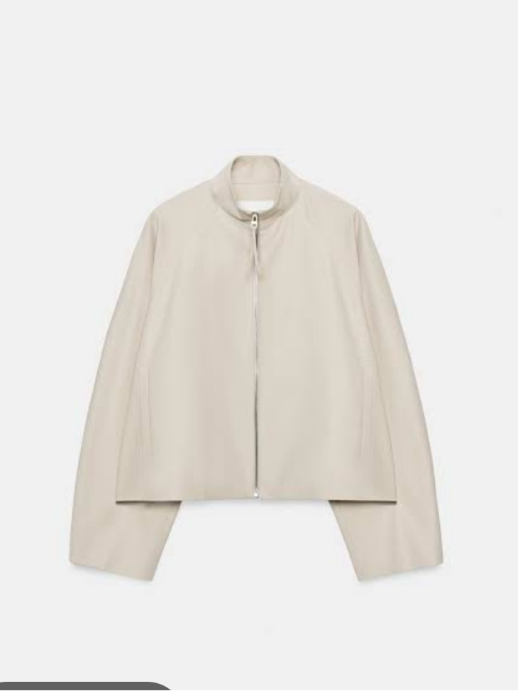 Zara Collection Zip-Front Bomber Jacket